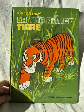Walt Disney vintage libro 1979 Animali Tigre