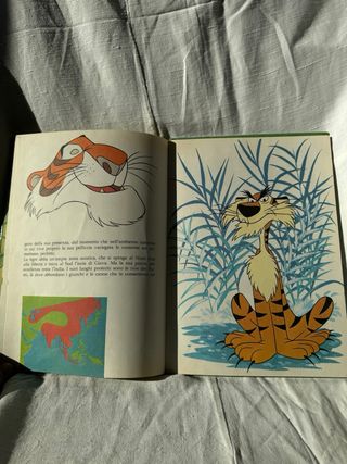 Walt Disney vintage libro 1979 Animali Tigre