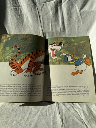 Walt Disney vintage libro 1979 Animali Tigre