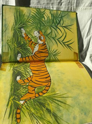 Walt Disney vintage libro 1979 Animali Tigre