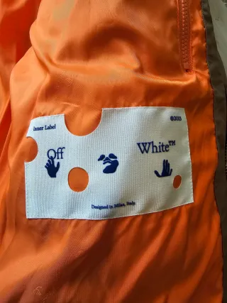 Abrigo Off-White Hombre Marrón Naranja