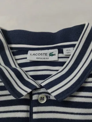 Polo Lacoste Rayas Talla L Hombre