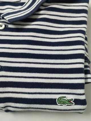 Polo Lacoste Rayas Talla L Hombre