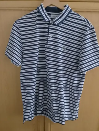Polo Lacoste Rayas Talla L Hombre