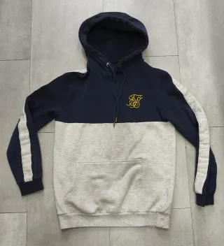 Sudadera SikSilk Azul y Gris