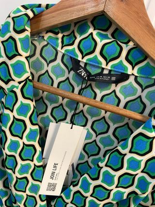 Vestido Zara estampado talla M