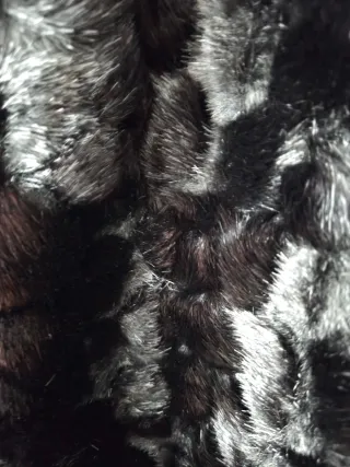 Abrigo Zara Piel Sintética Negro Elegante