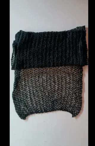 Sciarpa/stola mohair nera