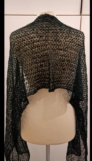 Sciarpa/stola mohair nera