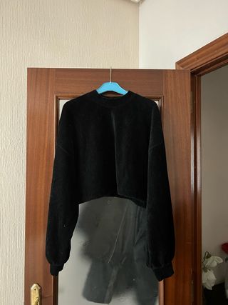 Chaleco Bershka negro talla S