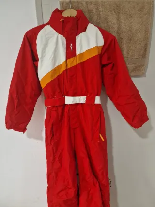 Mono de esquí Wedze rojo y blanco