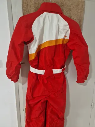 Mono de esquí Wedze rojo y blanco