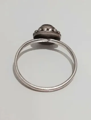 Anillo Plata Ley Granate