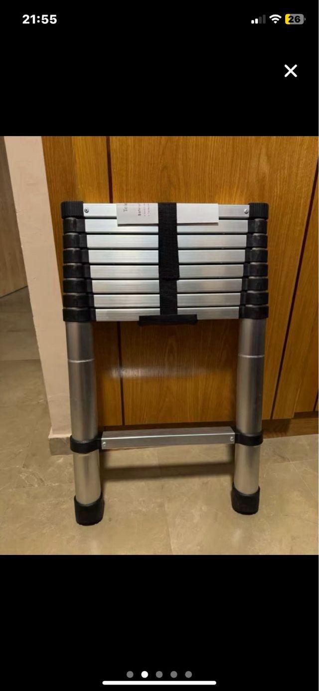 Escalera aluminio plegable 2,6m