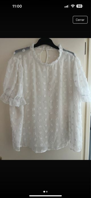 Blusa blanca mujer