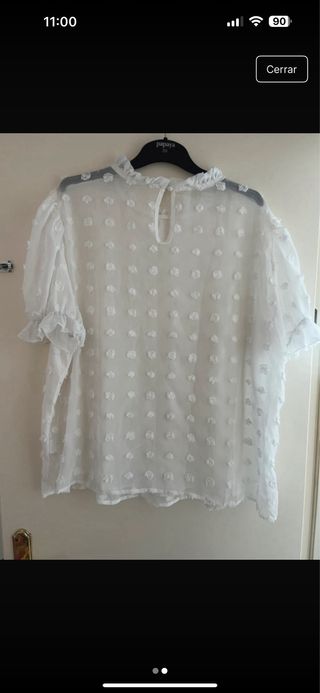 Blusa blanca mujer