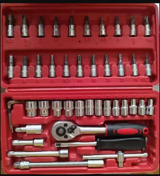 ESTUCHE DE HERRAMIENTAS DE 46 PIEZAS.