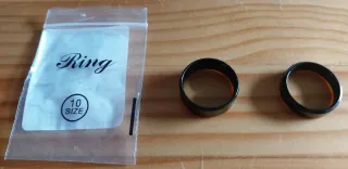 2 Anillos Hombre en Acero Inoxidable.