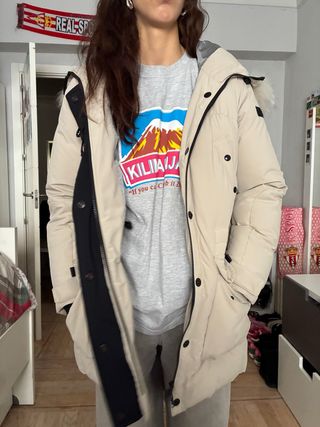 Plumífero Peuterey Beige y Negro