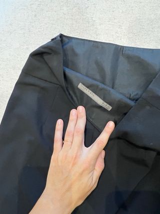 Falda tubo midi Zara negra Talla XS