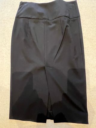 Falda tubo midi Zara negra Talla XS