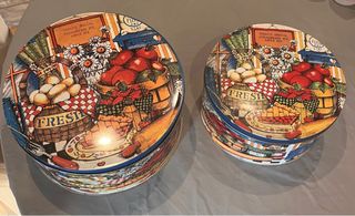 2 Scatole di Lattine Decorate