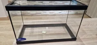 Acuario/Terrario Negro y Transparente