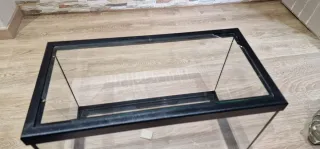 Acuario/Terrario Negro y Transparente