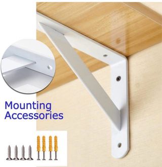 Escuadras de pared blancas (2 unidades)