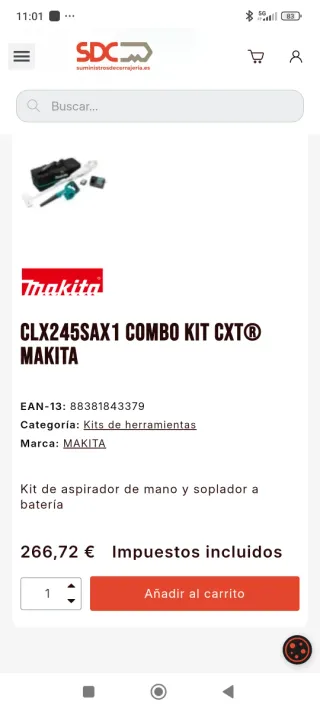 Aspirador Soplador Makita CLX245SAX1
