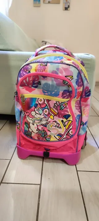 Zaino SJ con rotelle unicorno