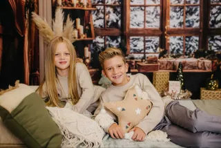 Sesión de fotos de Navidad