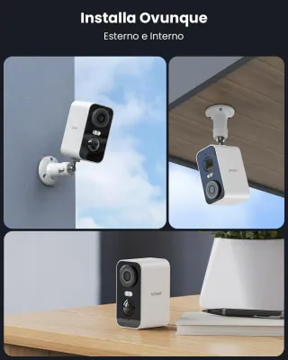 ieGeek Cámara Wi-Fi 2K para Interior/Exterior