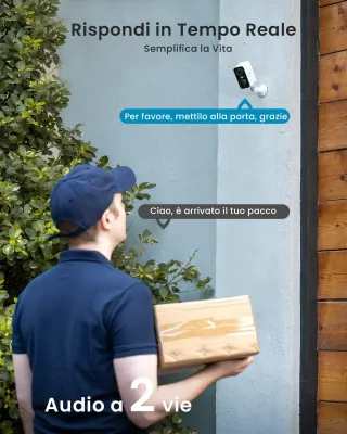 ieGeek Cámara Wi-Fi 2K para Interior/Exterior