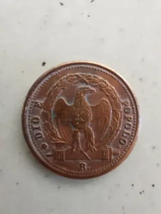 Moneta 3 Baiocchi 1849 Repubblica Romana