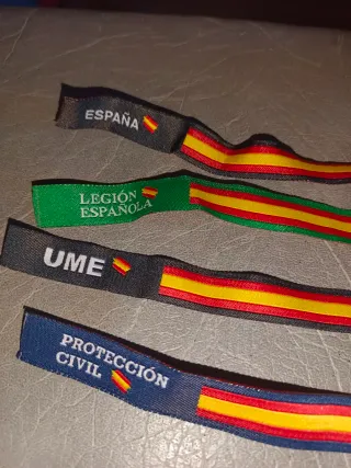 Pulseras UME Legión Española Protección Civil