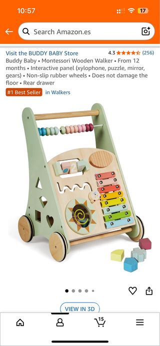 Andador madera Montessori