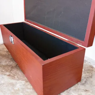 Portagioie vintage Jaguar legno 37x11 cm