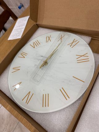 Orologio da parete effetto marmo