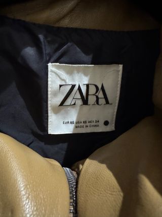 Chaleco polipiel beige talla única