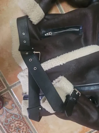 Chaqueta Aviador Talla M Beige