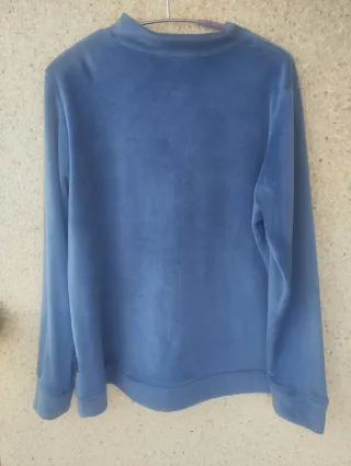 Chándal Homewear terciopelo azul talla L