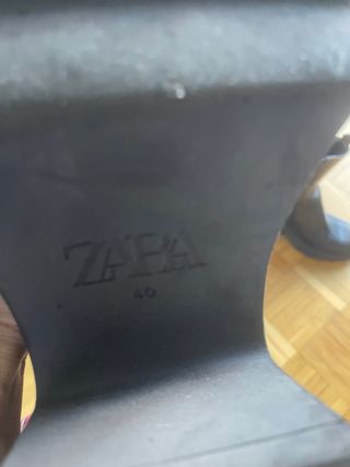 Botines negros tacón ancho caña media