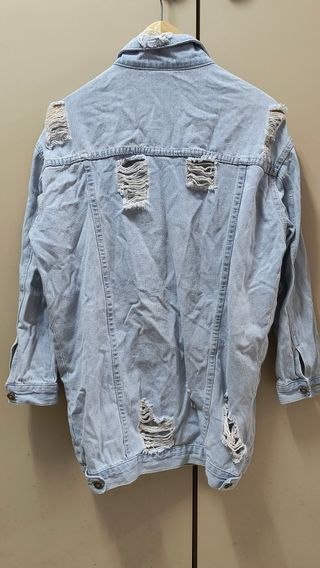 Giubbino jeans donna lungo taglia M