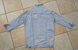 Giubbino jeans donna lungo taglia M