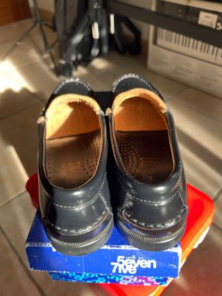 Mocasines de piel negros Talla 38
