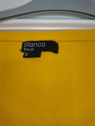 Rebeca amarilla Blanco Talla S