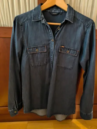 Camisa Vaquera Mujer Azul