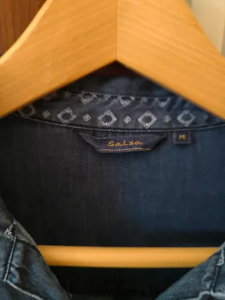 Camisa Vaquera Mujer Azul