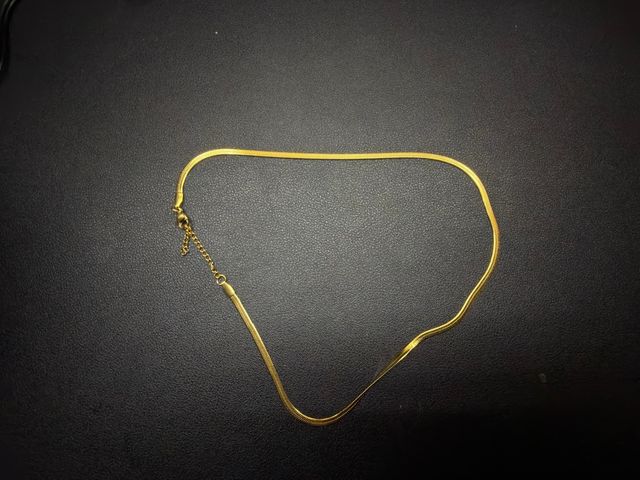 Collare in acciaio inossidabile dorato